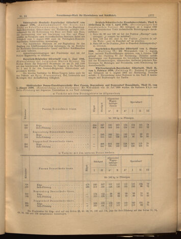 Verordnungs-Blatt für Eisenbahnen und Schiffahrt: Veröffentlichungen in Tarif- und Transport-Angelegenheiten 18990815 Seite: 9