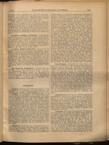 Verordnungs-Blatt für Eisenbahnen und Schiffahrt: Veröffentlichungen in Tarif- und Transport-Angelegenheiten 18990819 Seite: 3