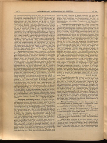 Verordnungs-Blatt für Eisenbahnen und Schiffahrt: Veröffentlichungen in Tarif- und Transport-Angelegenheiten 18990824 Seite: 6