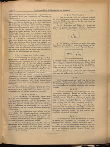 Verordnungs-Blatt für Eisenbahnen und Schiffahrt: Veröffentlichungen in Tarif- und Transport-Angelegenheiten 18990826 Seite: 7