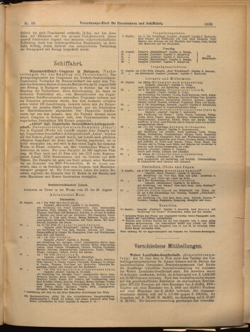 Verordnungs-Blatt für Eisenbahnen und Schiffahrt: Veröffentlichungen in Tarif- und Transport-Angelegenheiten 18990826 Seite: 9