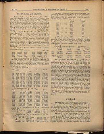 Verordnungs-Blatt für Eisenbahnen und Schiffahrt: Veröffentlichungen in Tarif- und Transport-Angelegenheiten 18990831 Seite: 5