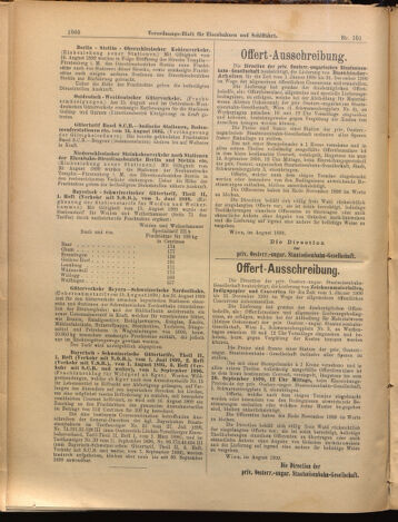 Verordnungs-Blatt für Eisenbahnen und Schiffahrt: Veröffentlichungen in Tarif- und Transport-Angelegenheiten 18990831 Seite: 8