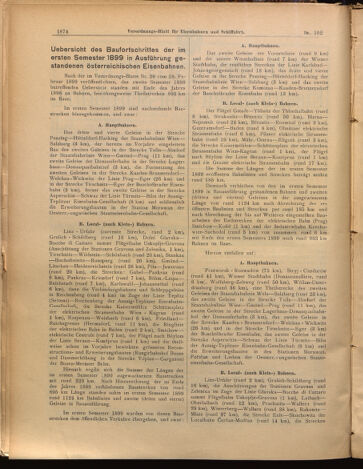 Verordnungs-Blatt für Eisenbahnen und Schiffahrt: Veröffentlichungen in Tarif- und Transport-Angelegenheiten 18990902 Seite: 2