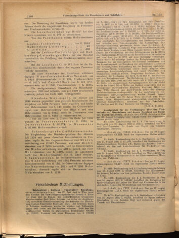 Verordnungs-Blatt für Eisenbahnen und Schiffahrt: Veröffentlichungen in Tarif- und Transport-Angelegenheiten 18990905 Seite: 12