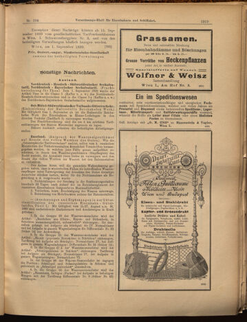 Verordnungs-Blatt für Eisenbahnen und Schiffahrt: Veröffentlichungen in Tarif- und Transport-Angelegenheiten 18990907 Seite: 11