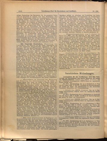 Verordnungs-Blatt für Eisenbahnen und Schiffahrt: Veröffentlichungen in Tarif- und Transport-Angelegenheiten 18990907 Seite: 8