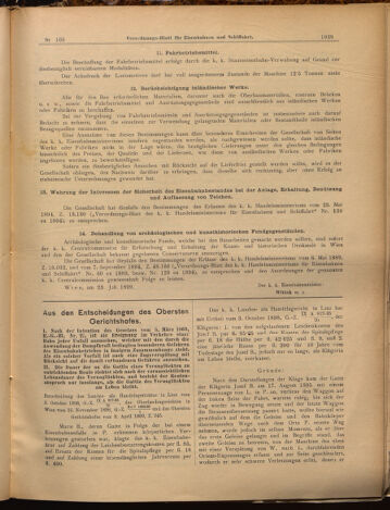 Verordnungs-Blatt für Eisenbahnen und Schiffahrt: Veröffentlichungen in Tarif- und Transport-Angelegenheiten 18990912 Seite: 5