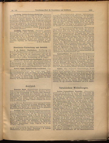 Verordnungs-Blatt für Eisenbahnen und Schiffahrt: Veröffentlichungen in Tarif- und Transport-Angelegenheiten 18990912 Seite: 9