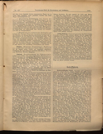 Verordnungs-Blatt für Eisenbahnen und Schiffahrt: Veröffentlichungen in Tarif- und Transport-Angelegenheiten 18990916 Seite: 5