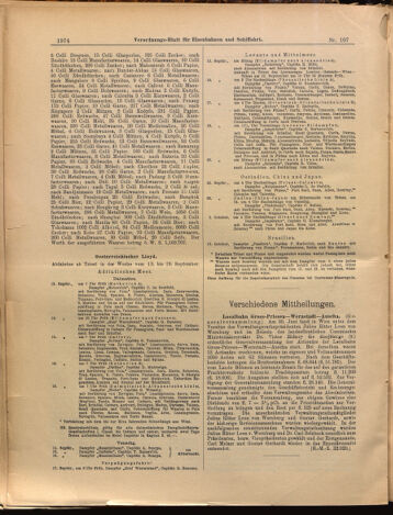 Verordnungs-Blatt für Eisenbahnen und Schiffahrt: Veröffentlichungen in Tarif- und Transport-Angelegenheiten 18990916 Seite: 6