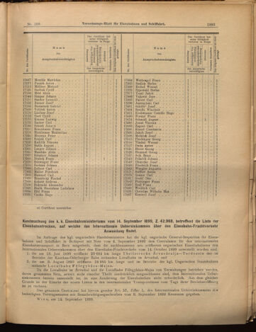 Verordnungs-Blatt für Eisenbahnen und Schiffahrt: Veröffentlichungen in Tarif- und Transport-Angelegenheiten 18990919 Seite: 3