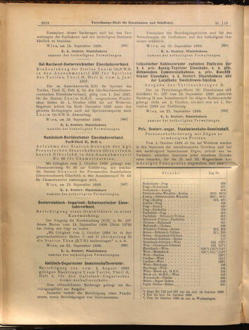 Verordnungs-Blatt für Eisenbahnen und Schiffahrt: Veröffentlichungen in Tarif- und Transport-Angelegenheiten 18990923 Seite: 6