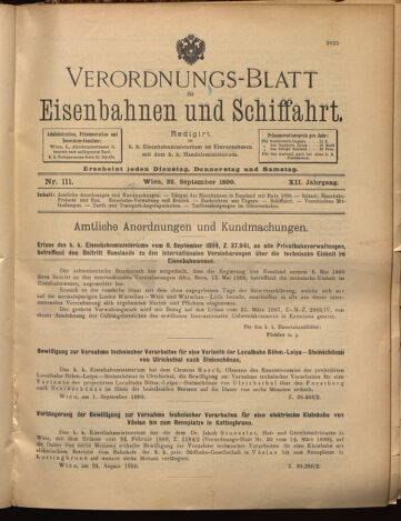 Verordnungs-Blatt für Eisenbahnen und Schiffahrt: Veröffentlichungen in Tarif- und Transport-Angelegenheiten