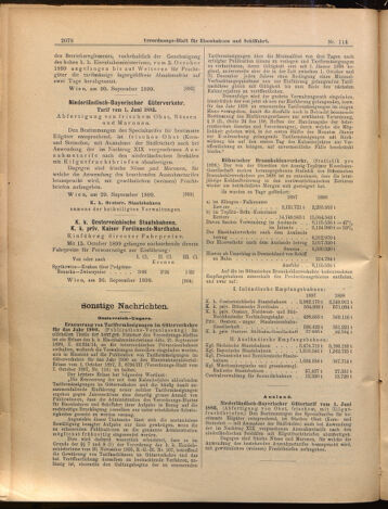 Verordnungs-Blatt für Eisenbahnen und Schiffahrt: Veröffentlichungen in Tarif- und Transport-Angelegenheiten 18991003 Seite: 10