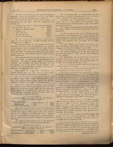 Verordnungs-Blatt für Eisenbahnen und Schiffahrt: Veröffentlichungen in Tarif- und Transport-Angelegenheiten 18991007 Seite: 5