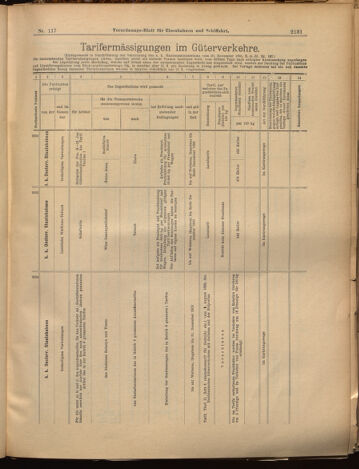 Verordnungs-Blatt für Eisenbahnen und Schiffahrt: Veröffentlichungen in Tarif- und Transport-Angelegenheiten 18991010 Seite: 15