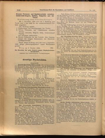 Verordnungs-Blatt für Eisenbahnen und Schiffahrt: Veröffentlichungen in Tarif- und Transport-Angelegenheiten 18991012 Seite: 6