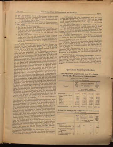 Verordnungs-Blatt für Eisenbahnen und Schiffahrt: Veröffentlichungen in Tarif- und Transport-Angelegenheiten 18991019 Seite: 5