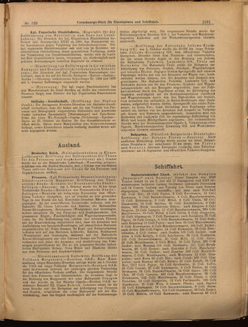 Verordnungs-Blatt für Eisenbahnen und Schiffahrt: Veröffentlichungen in Tarif- und Transport-Angelegenheiten 18991021 Seite: 3