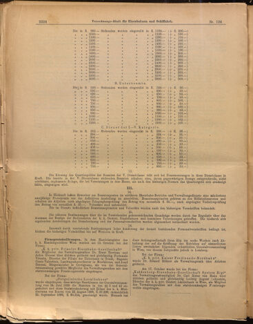 Verordnungs-Blatt für Eisenbahnen und Schiffahrt: Veröffentlichungen in Tarif- und Transport-Angelegenheiten 18991026 Seite: 8