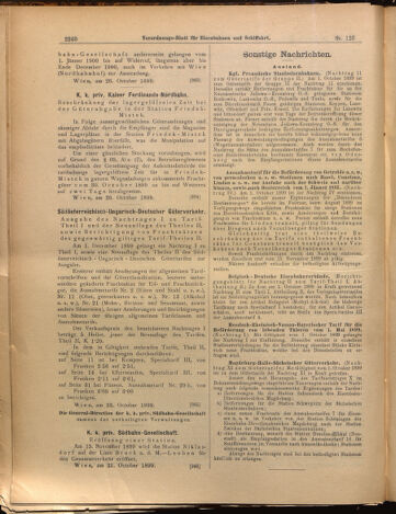 Verordnungs-Blatt für Eisenbahnen und Schiffahrt: Veröffentlichungen in Tarif- und Transport-Angelegenheiten 18991028 Seite: 8