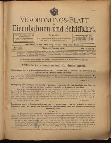 Verordnungs-Blatt für Eisenbahnen und Schiffahrt: Veröffentlichungen in Tarif- und Transport-Angelegenheiten