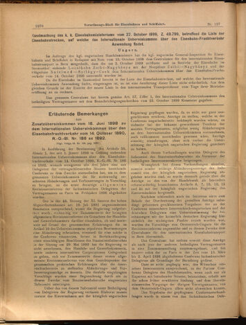 Verordnungs-Blatt für Eisenbahnen und Schiffahrt: Veröffentlichungen in Tarif- und Transport-Angelegenheiten 18991104 Seite: 2