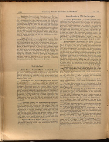 Verordnungs-Blatt für Eisenbahnen und Schiffahrt: Veröffentlichungen in Tarif- und Transport-Angelegenheiten 18991107 Seite: 10