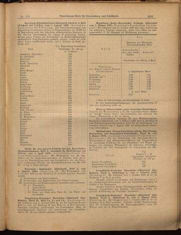 Verordnungs-Blatt für Eisenbahnen und Schiffahrt: Veröffentlichungen in Tarif- und Transport-Angelegenheiten 18991109 Seite: 9