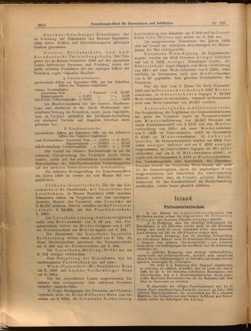 Verordnungs-Blatt für Eisenbahnen und Schiffahrt: Veröffentlichungen in Tarif- und Transport-Angelegenheiten 18991111 Seite: 12