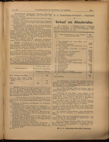 Verordnungs-Blatt für Eisenbahnen und Schiffahrt: Veröffentlichungen in Tarif- und Transport-Angelegenheiten 18991111 Seite: 19