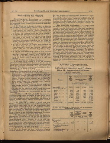 Verordnungs-Blatt für Eisenbahnen und Schiffahrt: Veröffentlichungen in Tarif- und Transport-Angelegenheiten 18991114 Seite: 9