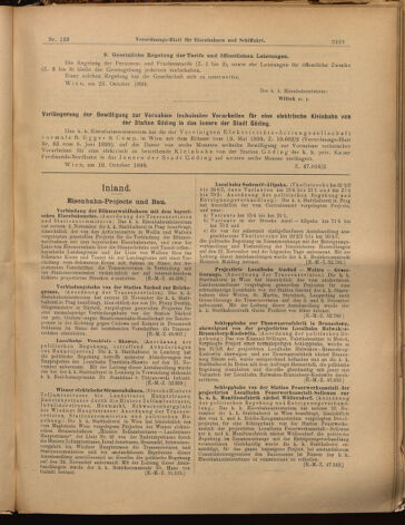 Verordnungs-Blatt für Eisenbahnen und Schiffahrt: Veröffentlichungen in Tarif- und Transport-Angelegenheiten 18991121 Seite: 11