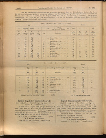 Verordnungs-Blatt für Eisenbahnen und Schiffahrt: Veröffentlichungen in Tarif- und Transport-Angelegenheiten 18991123 Seite: 10