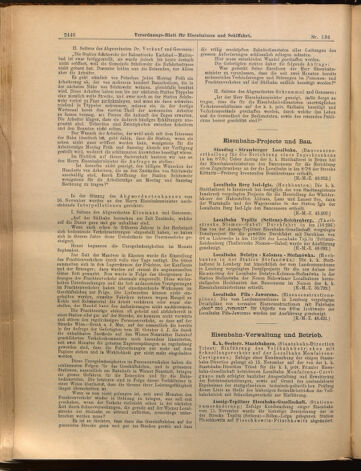 Verordnungs-Blatt für Eisenbahnen und Schiffahrt: Veröffentlichungen in Tarif- und Transport-Angelegenheiten 18991123 Seite: 6