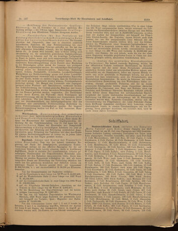 Verordnungs-Blatt für Eisenbahnen und Schiffahrt: Veröffentlichungen in Tarif- und Transport-Angelegenheiten 18991130 Seite: 7