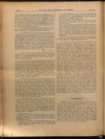 Verordnungs-Blatt für Eisenbahnen und Schiffahrt: Veröffentlichungen in Tarif- und Transport-Angelegenheiten 18991205 Seite: 6