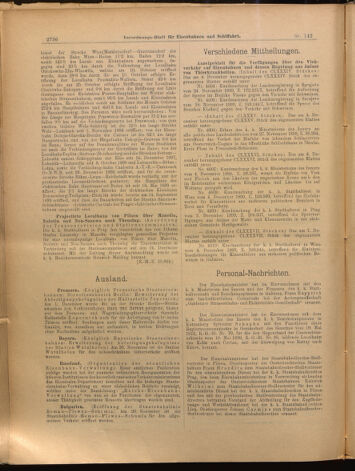 Verordnungs-Blatt für Eisenbahnen und Schiffahrt: Veröffentlichungen in Tarif- und Transport-Angelegenheiten 18991214 Seite: 12