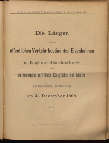 Verordnungs-Blatt für Eisenbahnen und Schiffahrt: Veröffentlichungen in Tarif- und Transport-Angelegenheiten 18991214 Seite: 33