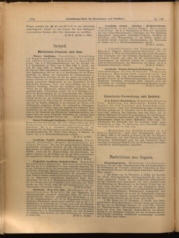 Verordnungs-Blatt für Eisenbahnen und Schiffahrt: Veröffentlichungen in Tarif- und Transport-Angelegenheiten 18991216 Seite: 8