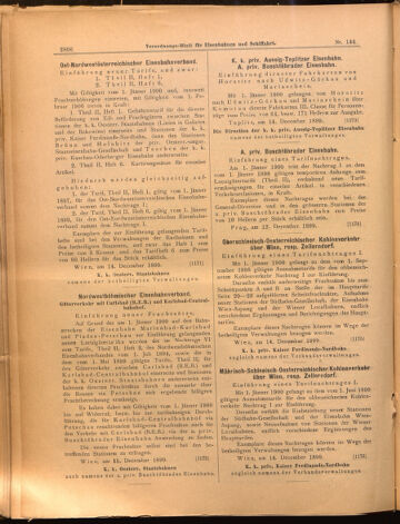 Verordnungs-Blatt für Eisenbahnen und Schiffahrt: Veröffentlichungen in Tarif- und Transport-Angelegenheiten 18991219 Seite: 10