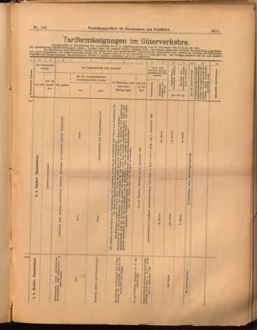 Verordnungs-Blatt für Eisenbahnen und Schiffahrt: Veröffentlichungen in Tarif- und Transport-Angelegenheiten 18991219 Seite: 15