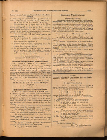 Verordnungs-Blatt für Eisenbahnen und Schiffahrt: Veröffentlichungen in Tarif- und Transport-Angelegenheiten 18991221 Seite: 13