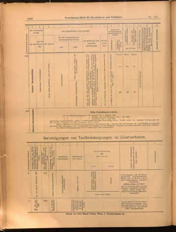 Verordnungs-Blatt für Eisenbahnen und Schiffahrt: Veröffentlichungen in Tarif- und Transport-Angelegenheiten 18991223 Seite: 56