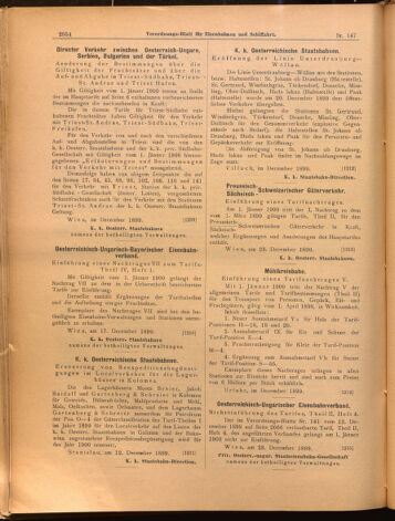 Verordnungs-Blatt für Eisenbahnen und Schiffahrt: Veröffentlichungen in Tarif- und Transport-Angelegenheiten 18991228 Seite: 14