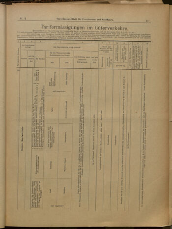 Verordnungs-Blatt für Eisenbahnen und Schiffahrt: Veröffentlichungen in Tarif- und Transport-Angelegenheiten 19000106 Seite: 9