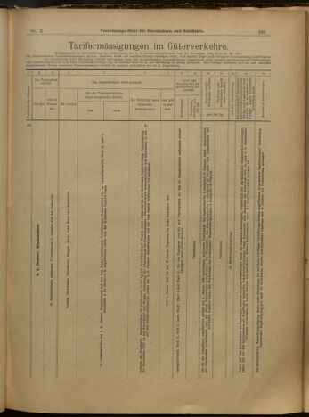 Verordnungs-Blatt für Eisenbahnen und Schiffahrt: Veröffentlichungen in Tarif- und Transport-Angelegenheiten 19000109 Seite: 7