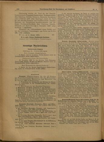 Verordnungs-Blatt für Eisenbahnen und Schiffahrt: Veröffentlichungen in Tarif- und Transport-Angelegenheiten 19000111 Seite: 12