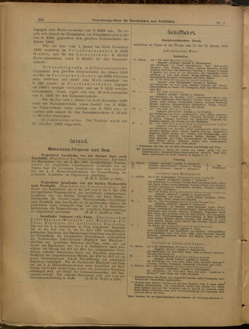 Verordnungs-Blatt für Eisenbahnen und Schiffahrt: Veröffentlichungen in Tarif- und Transport-Angelegenheiten 19000113 Seite: 9